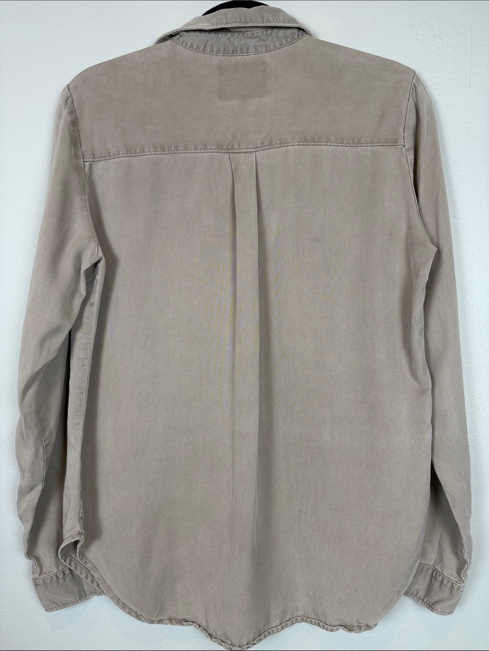Thread & Supply Long-Sleeve Button-Front Shirt in Beige Taupe - Picture 3 of 3